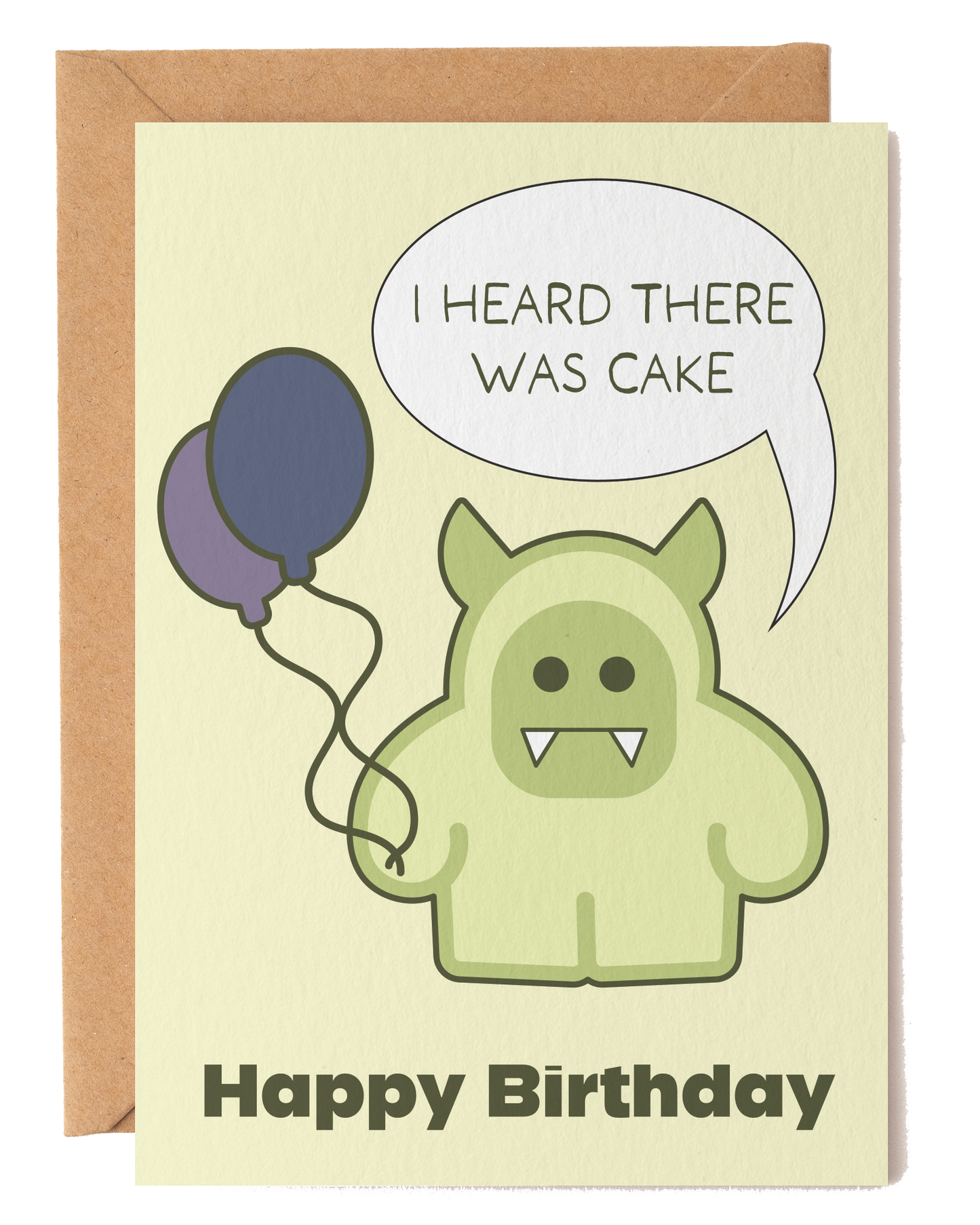 Birthday Monster Cake Card