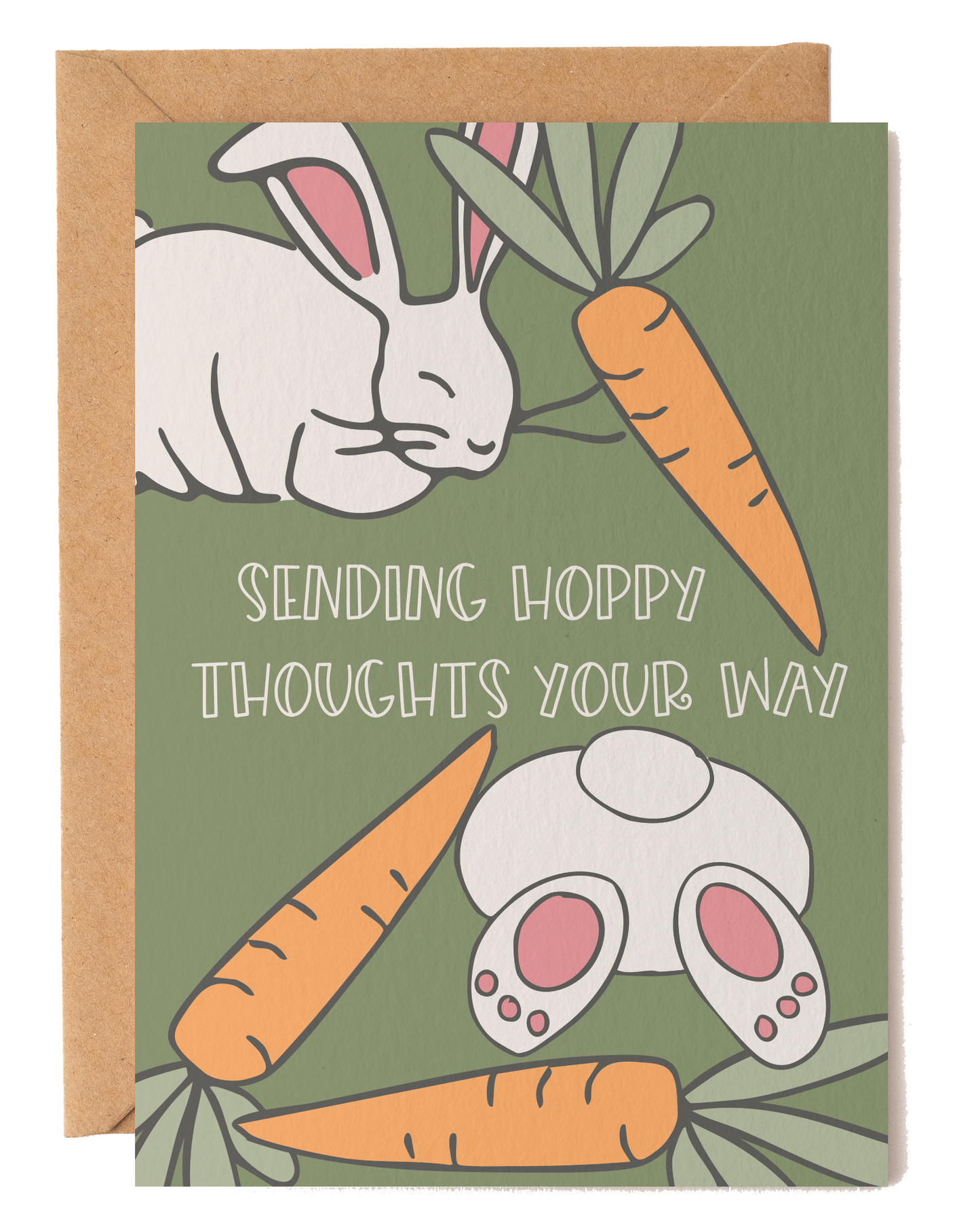Sending Hoppy Thoughts Your Way Easter Card