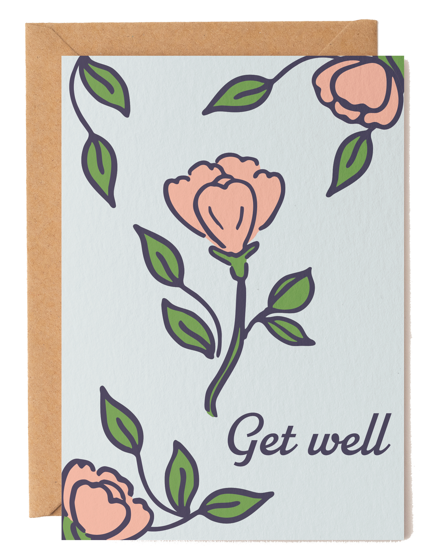 Get Well Floral Card