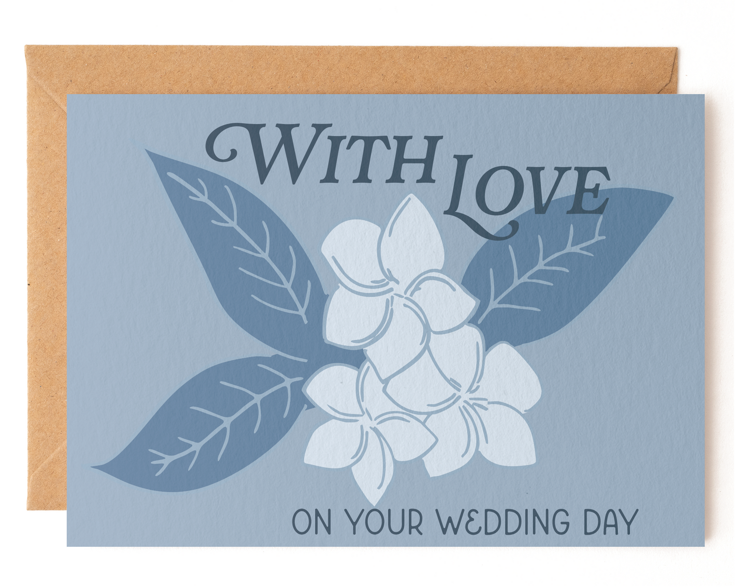 With Love on Your Wedding Day Floral Card