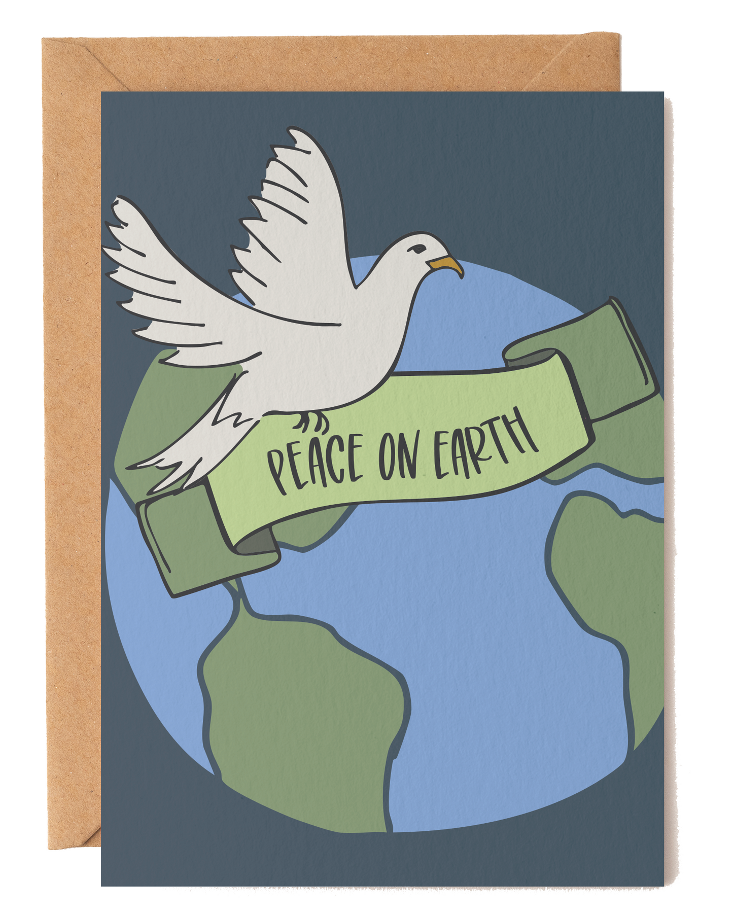 Peace on Earth Dove Christmas Card