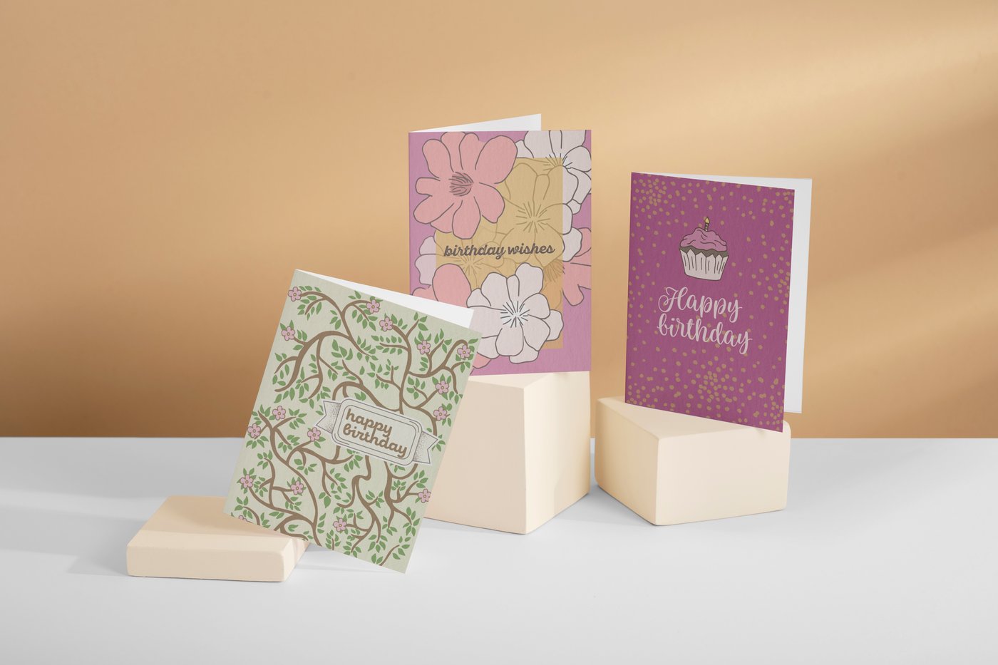 Three Uzumaki Press birthday cards