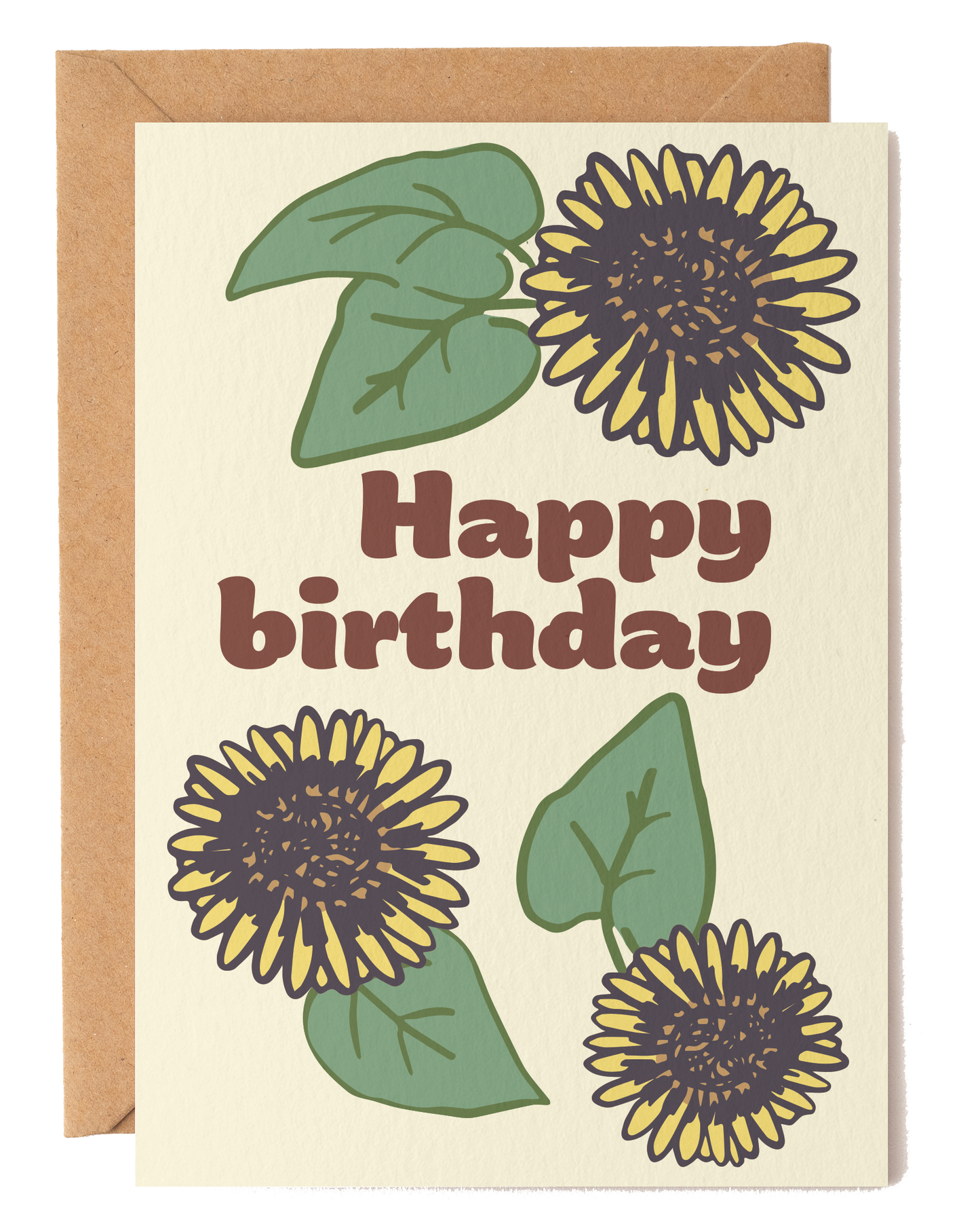 Sunflower Happy Birthday Card