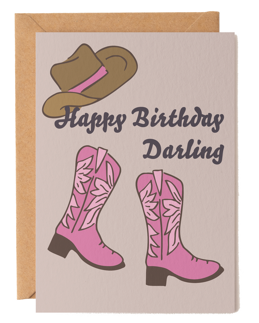 Cowgirl Birthday Card