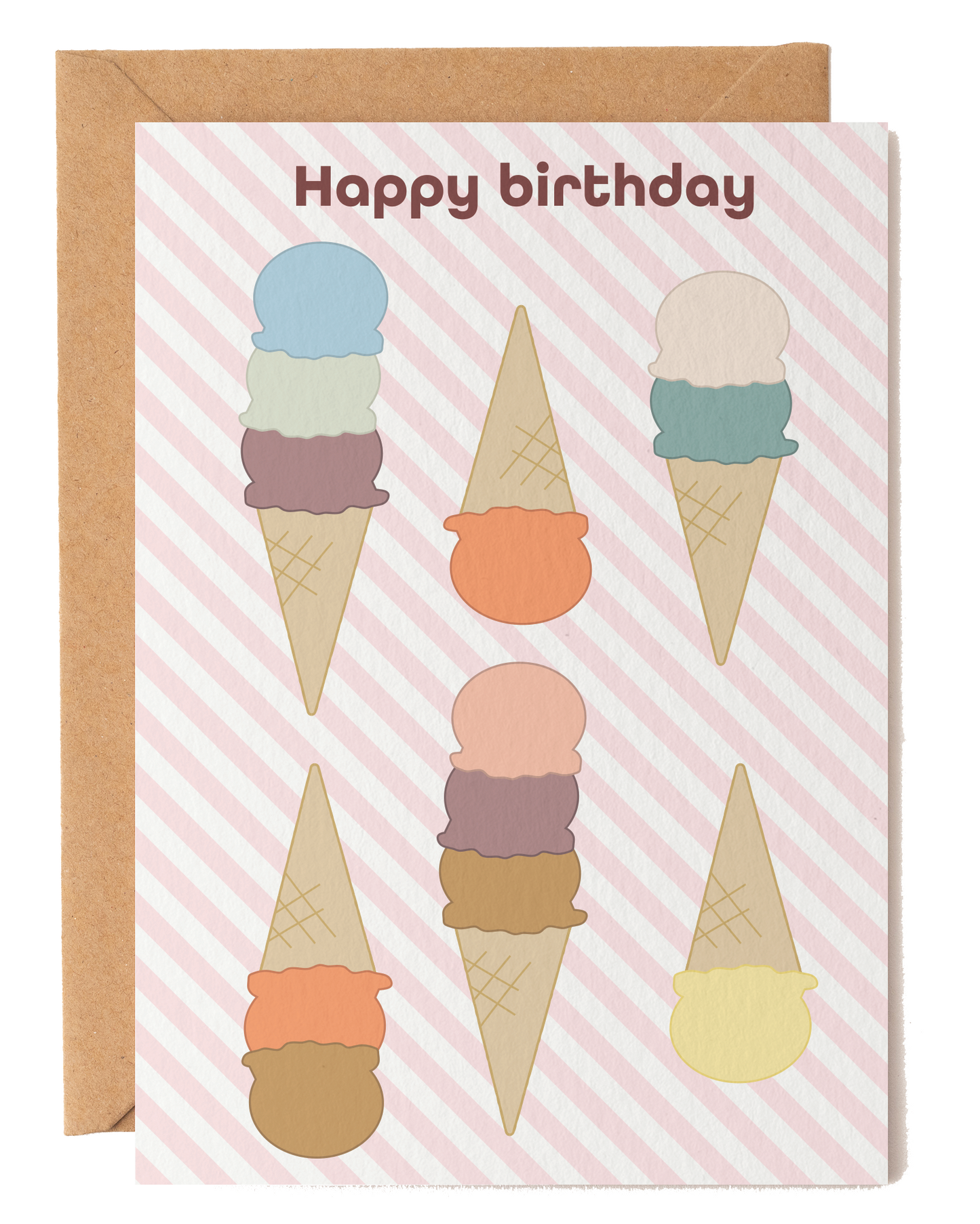 Ice Cream Birthday Card