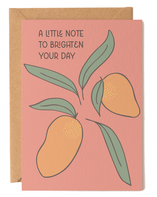 Brighten Your Day Mango Friendship Card