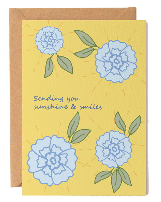 Sunshine and Smiles Floral Card