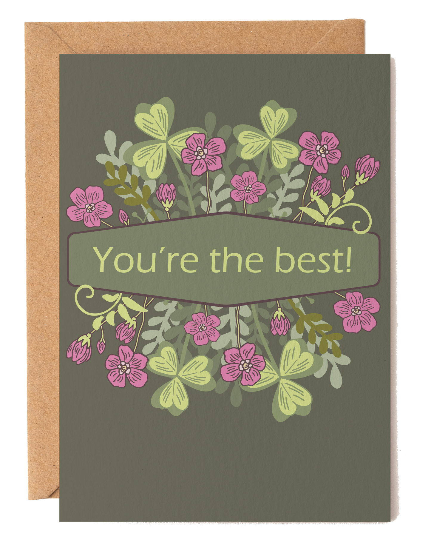 You’re the Best Floral Friendship Card