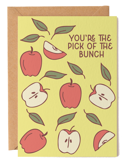Pick of the Bunch Apple Friendship Card