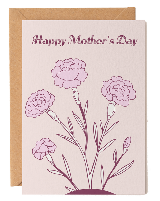 Happy Mother’s Day Carnation Card