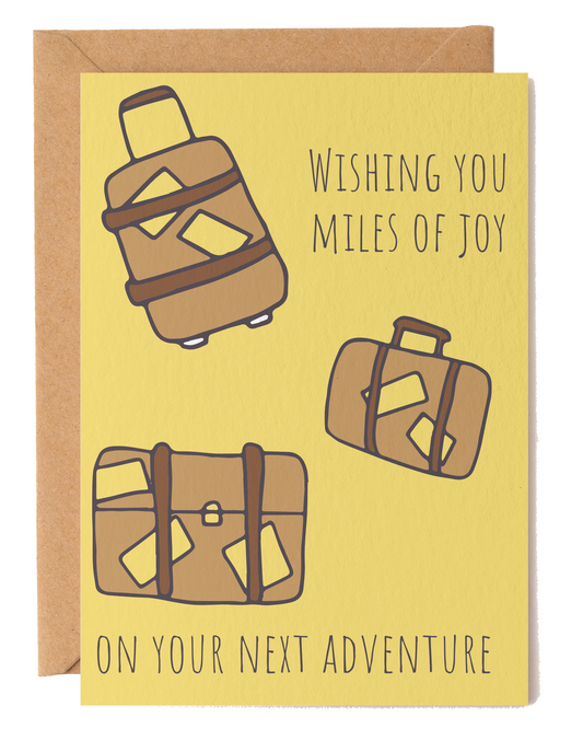 Miles of Joy New Adventure Card