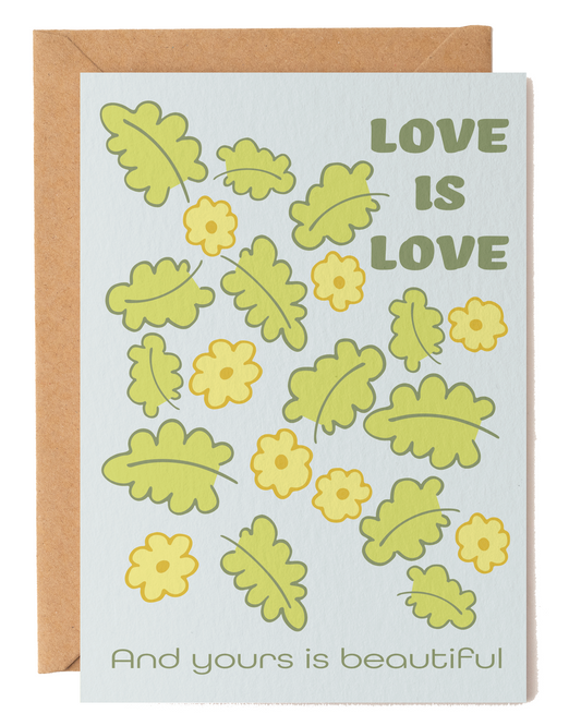 Love Is Love Wedding Card