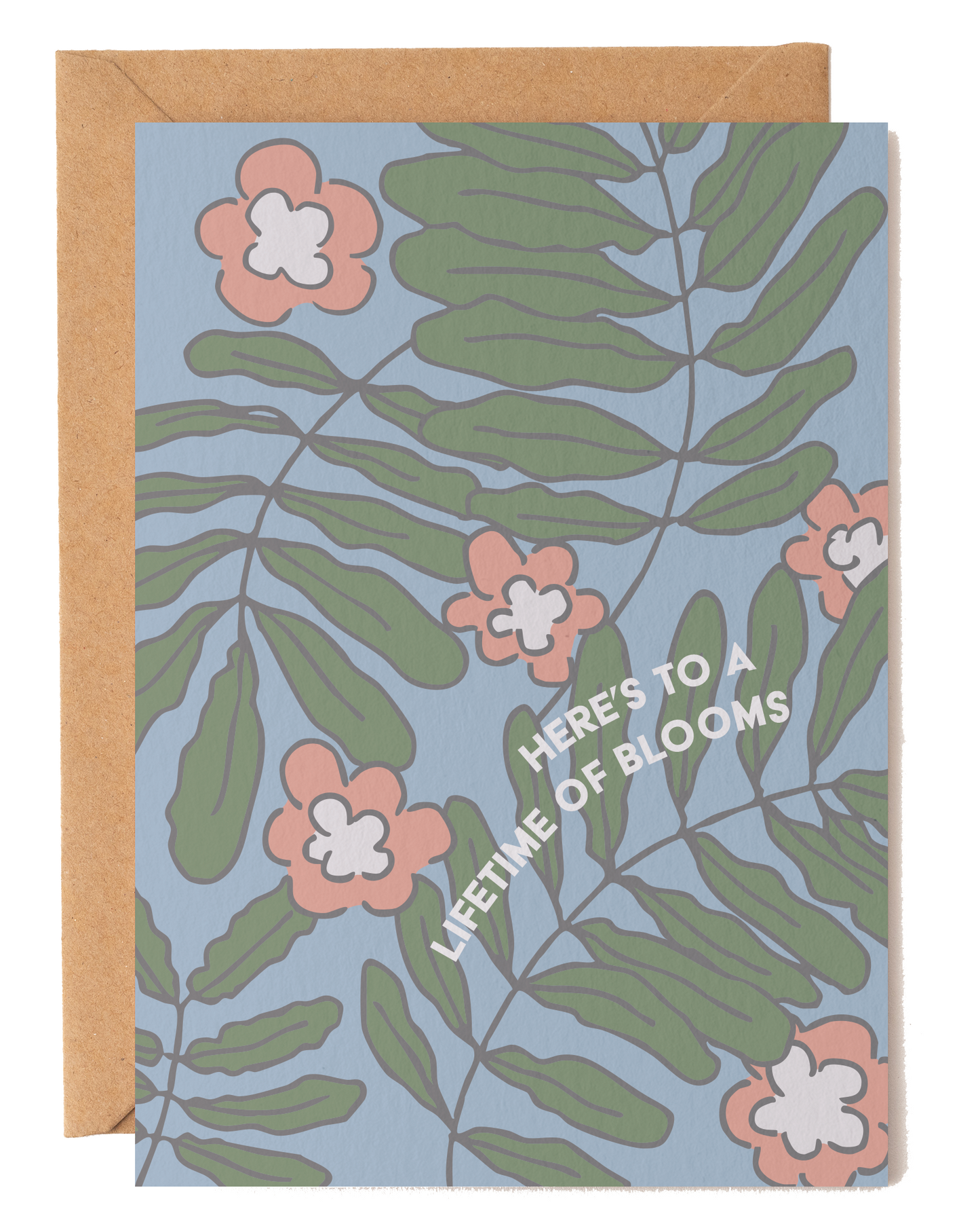 Here’s to a Lifetime of Blooms Wedding Card