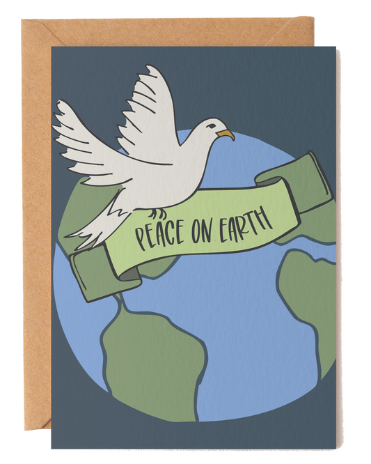 Peace on Earth Dove Christmas Card