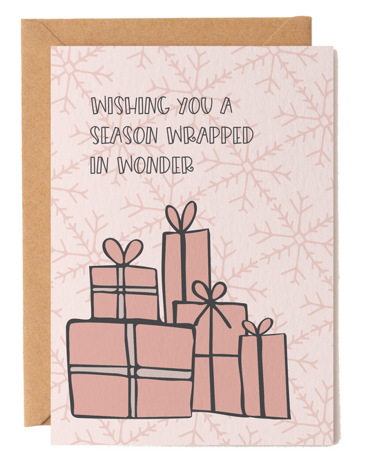 Wishing You a Season Wrapped in Wonder Christmas Card