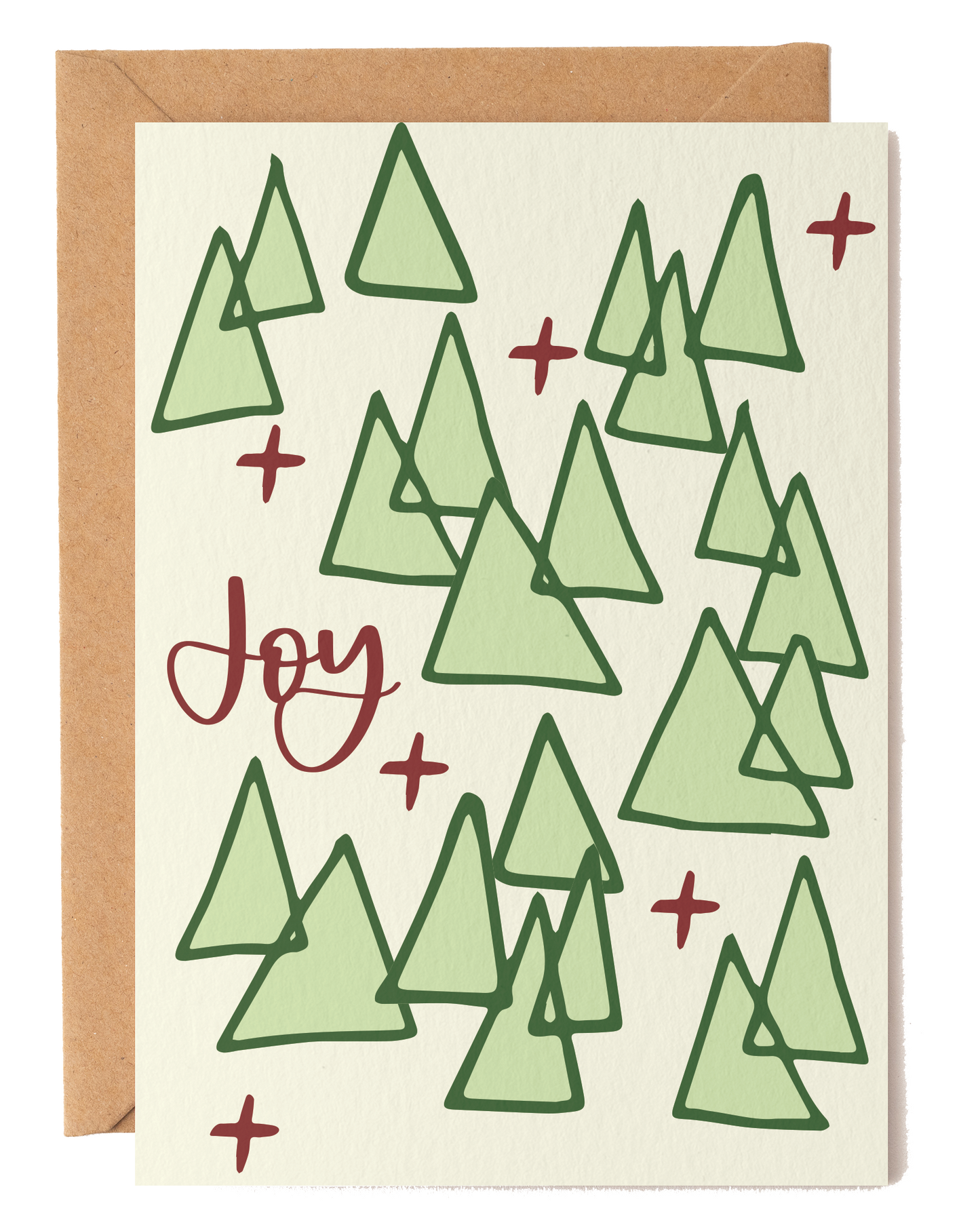 Joy Christmas Trees Card