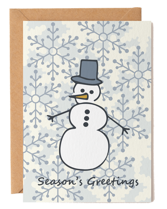 Season’s Greetings Snowman Card